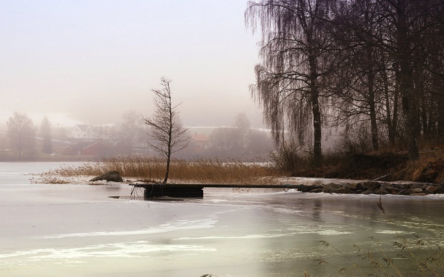 2021 Vinter ved Mjærvann, Ytre Enebakk i Akershus