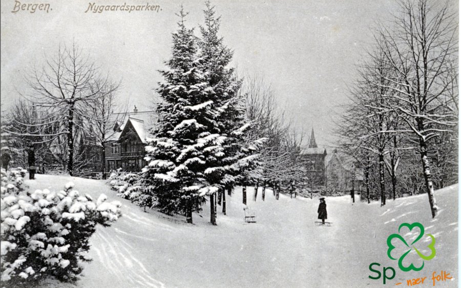 Julekort nygårdsparken Sp