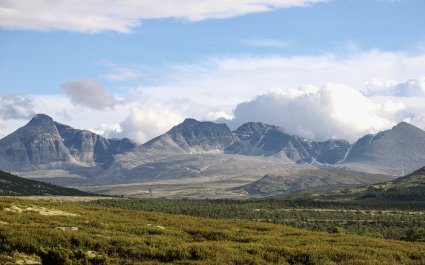 2020 Rondane sett fra Grimsdalen i Dovre kommune, Oppland