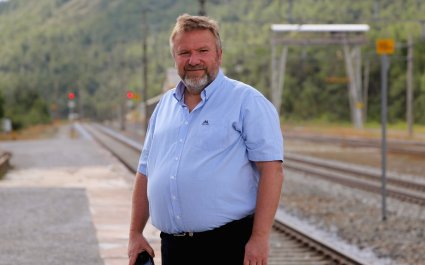 2020 Stortingsrepresentant Bengt Fasteraune (Oppland) på Hjerkinn stasjon