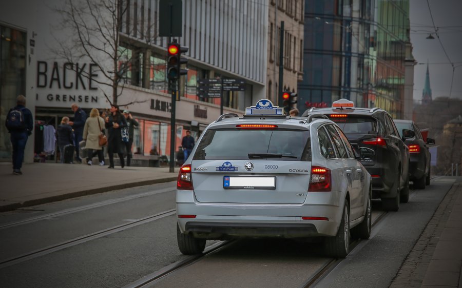 2017 - taxi i Oslo sentrum